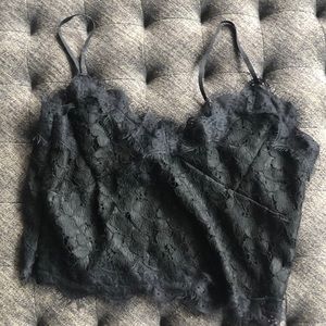 Black shein going out tank top